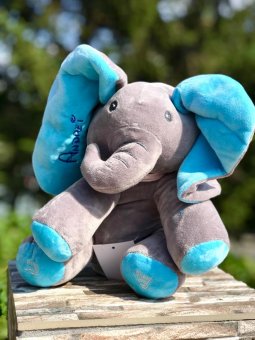 Elefant din  plus Peek a Boo(Cucu-Bau) personalizat