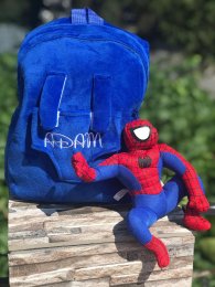 Ghiozdan plus personalizat Spiderman+prosop gradinita personalizat
