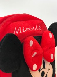 Ghiozdan rosu plus personalizat Minnie Mouse