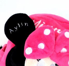 Ghiozdan roz plus personalizat Minnie Mouse 